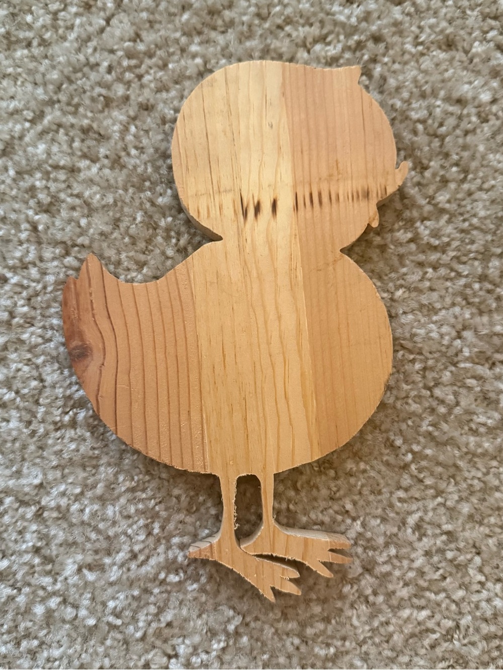 Vintage Wooden Chick Duck Cutout Rustic Farmhouse Craft Decor Unfinished